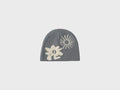 Jacquard Plush Knitted Beanie Hat – Unisex Winter Warm Cap Knitted Winter Hat Qme GRAY