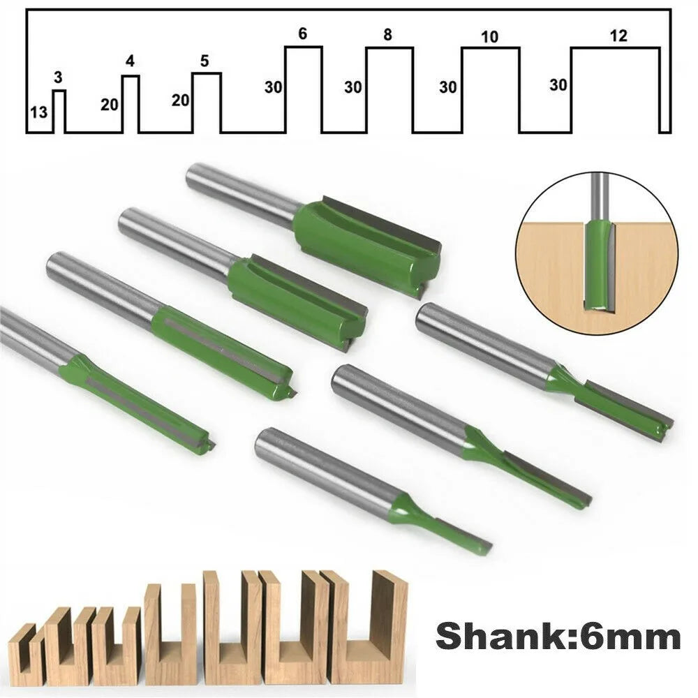 Straight Router Bits – Single & Double Flute Wood Carving Router Bit Qme