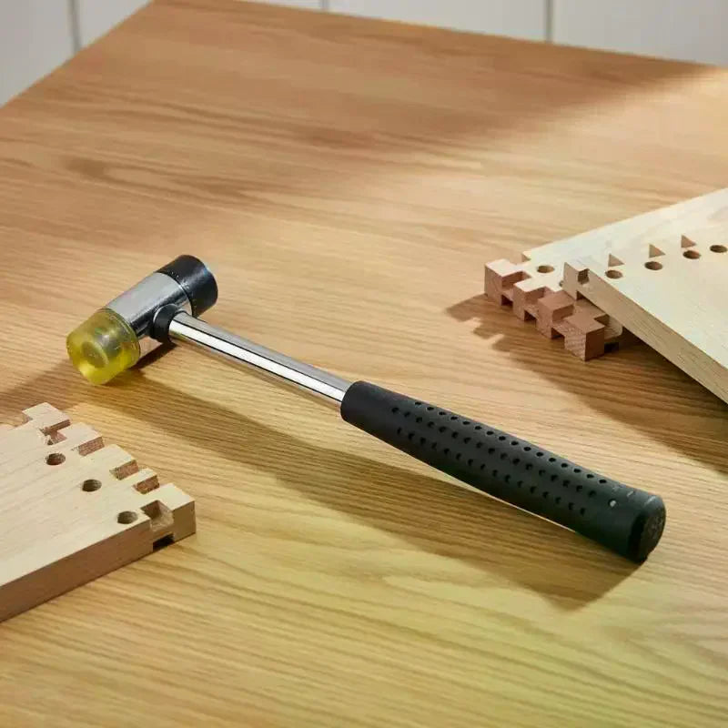 Double-Sided Rubber Mallet | Nylon & Rubber Head DIY Tool Rubber Mallet Qme