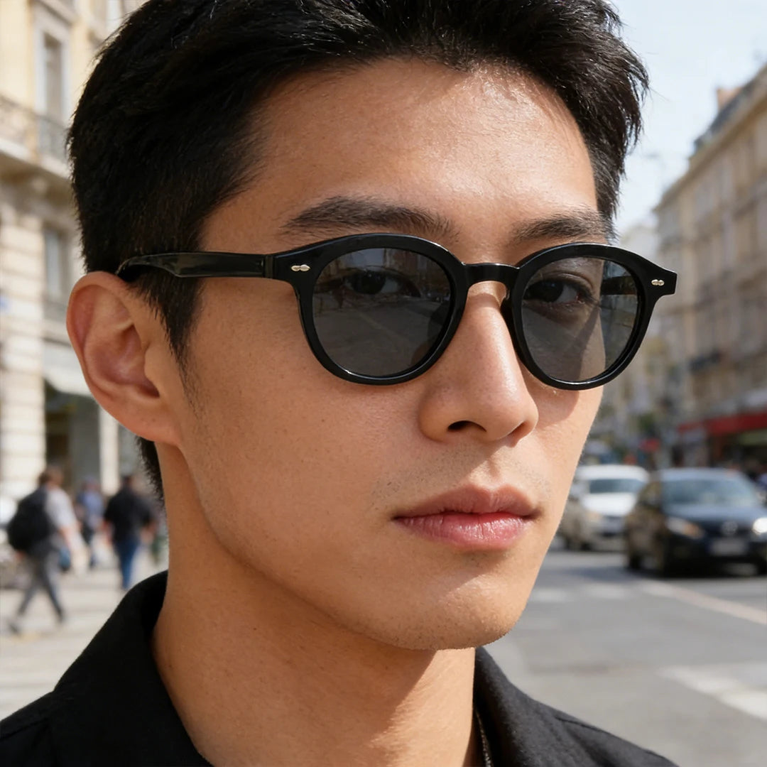 VOPHA Retro Round Sunglasses Men – UV400 Circle Shades S03 Retro Round Sunglasses Qst