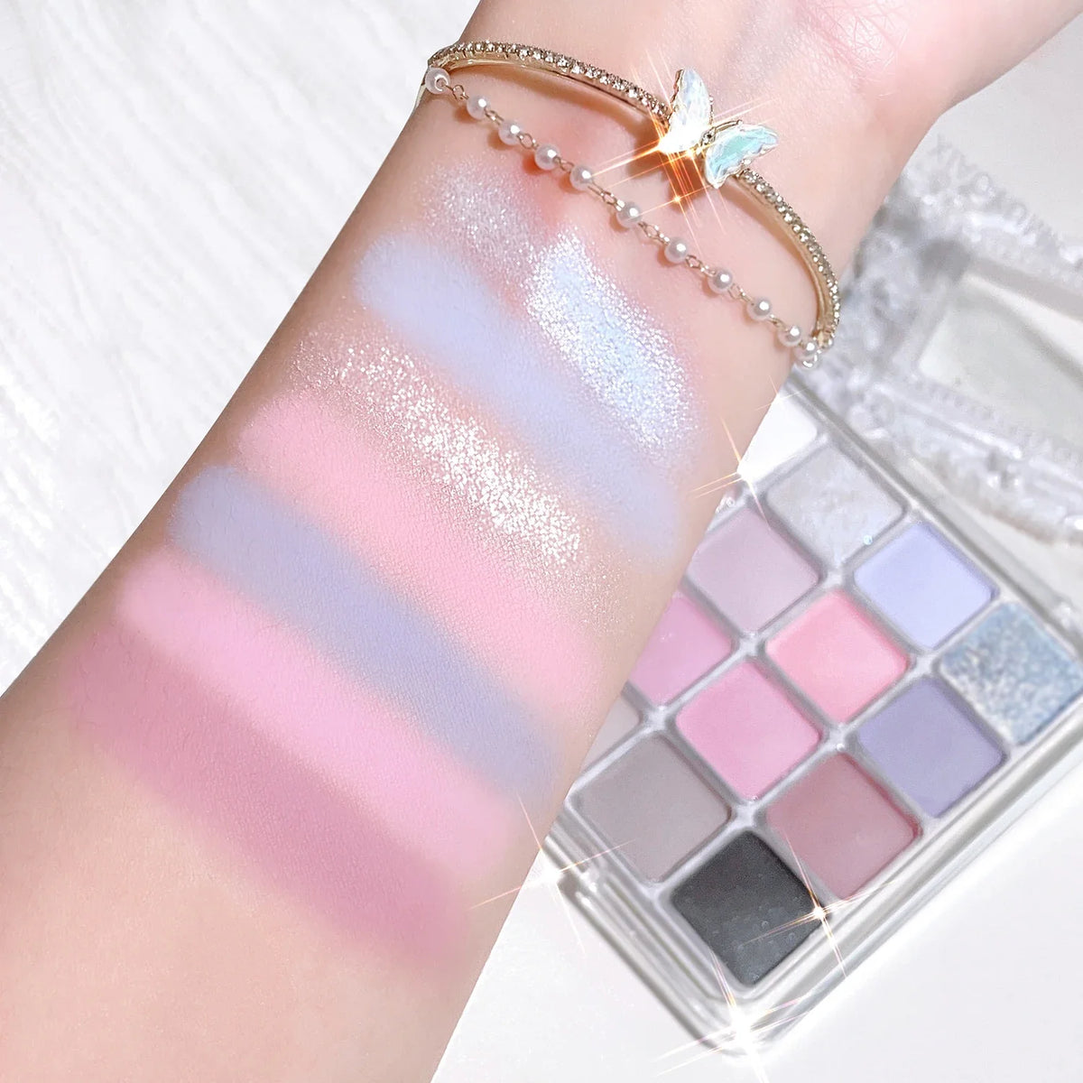 XIAOYUMI 16-Color Sunset Contour & Highlighter Palette Contour Highlighter Palette Qme