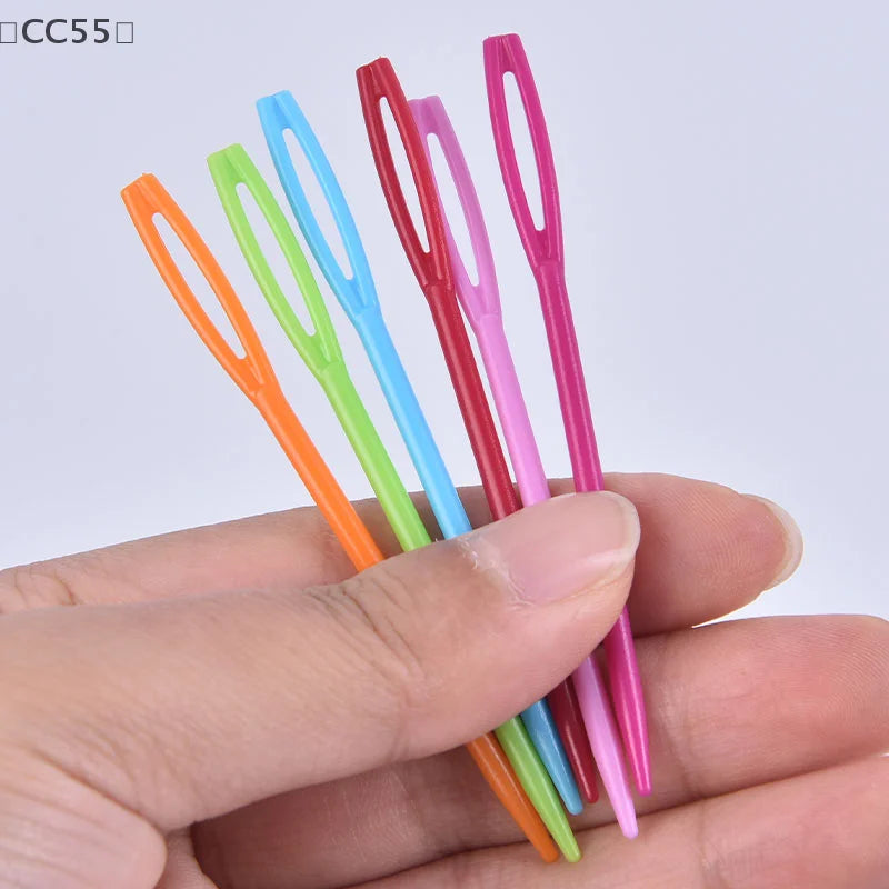 100 Pcs Plastic Large Eye Sewing Needles – Bodkin Darning Set Sewing Needle Set Qst