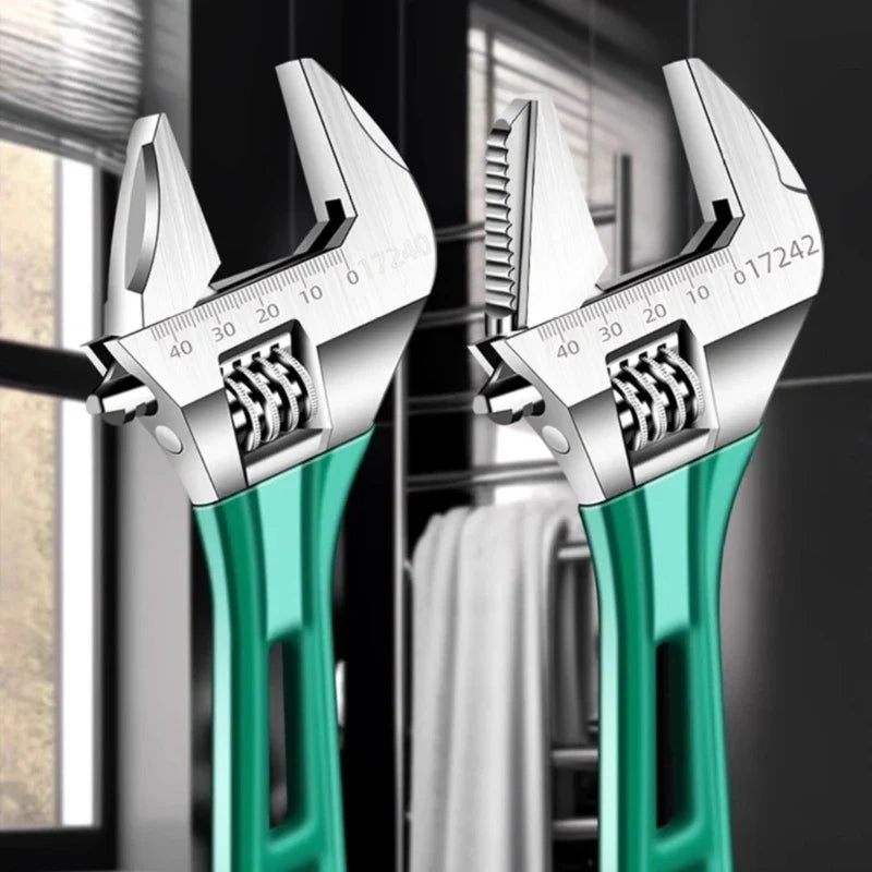6" Adjustable Wrench Wide Jaw – Plumbing, Auto & Home Tool Adjustable Hand Wrench Qme