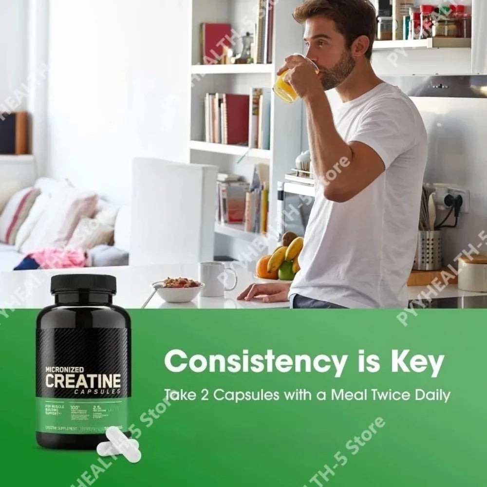 Creatine 2.5g Capsules – Muscle, Fitness & Recovery | 60ct Creatine Supplement Qst