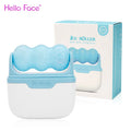 S30 Dual-Head Ice Roller Facial Massager – W+V Shape Ice Facial Roller Qst Blue with box