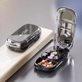 3-in-1 Portable Tablet Splitter & Pill Cutter | Qme Tablet Splitter Qme Black