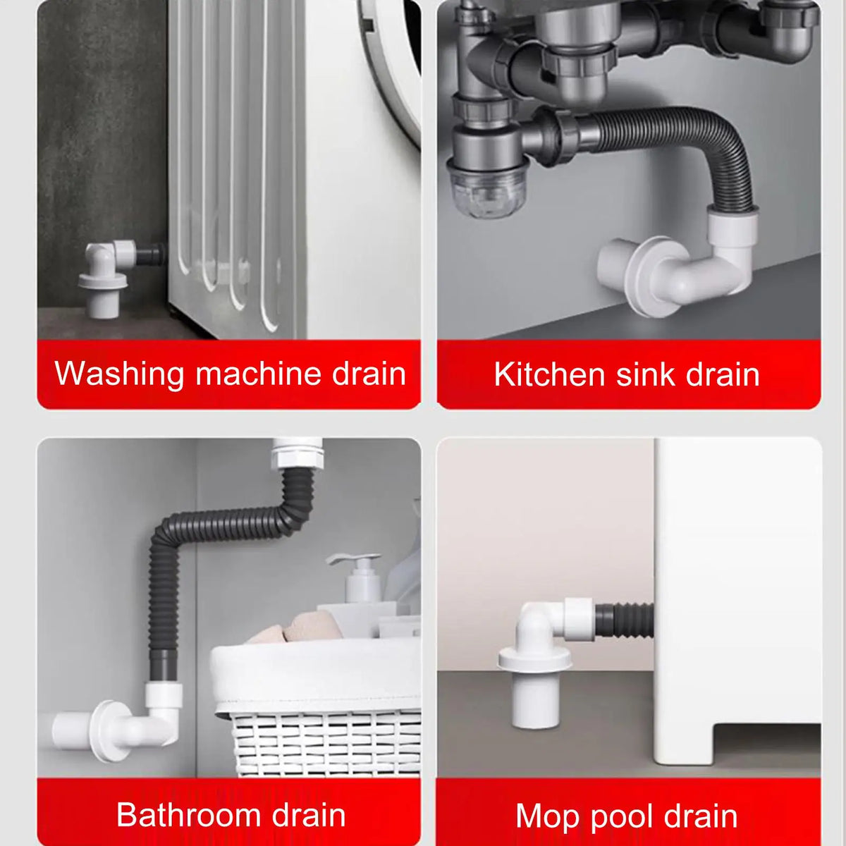 Wall Drain Pipe Odor Preventer & Backflow Sink Plug | Qme Drain Odor Preventer Qme