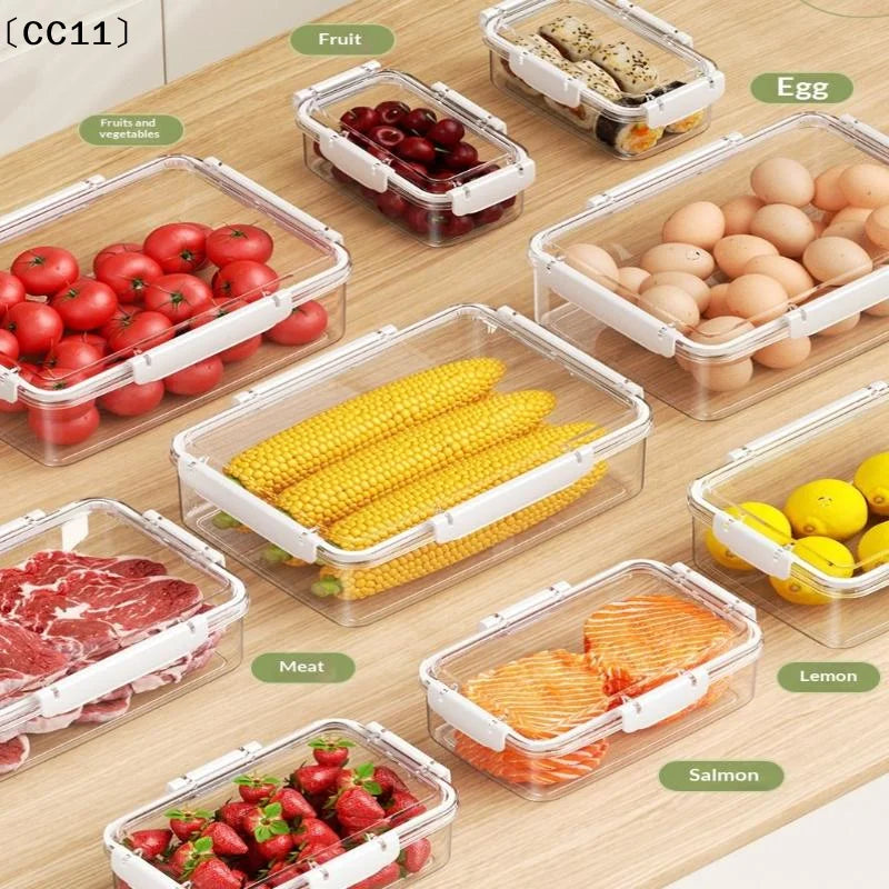 Clear Fruit & Food Fridge Storage Containers Organizer Food Storage Container Qme