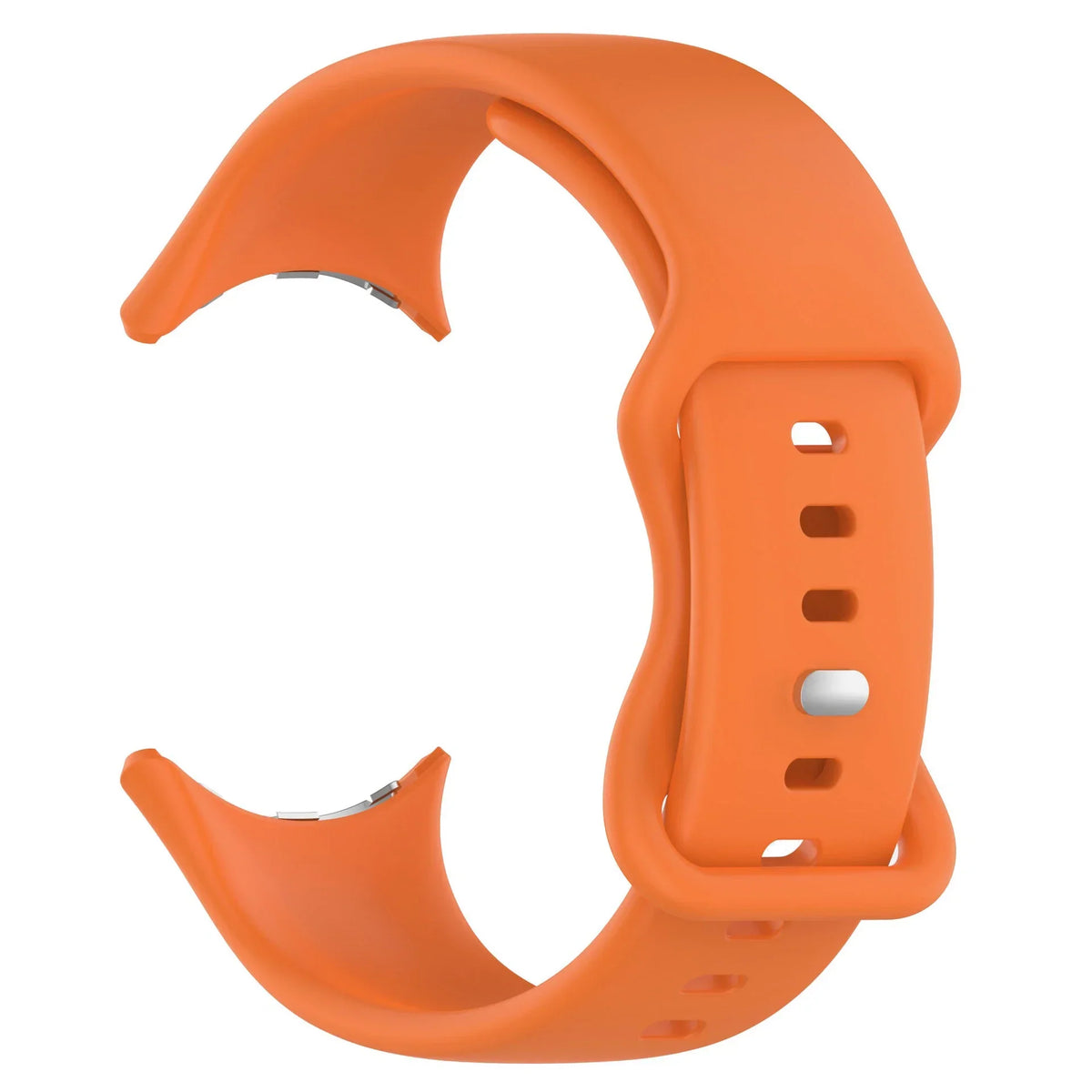 Silicone Sport Band for Google Pixel Watch 3 41mm Butterfly Buckle Silicone Watch Band Qme Orange Pixel Watch 3 45mm