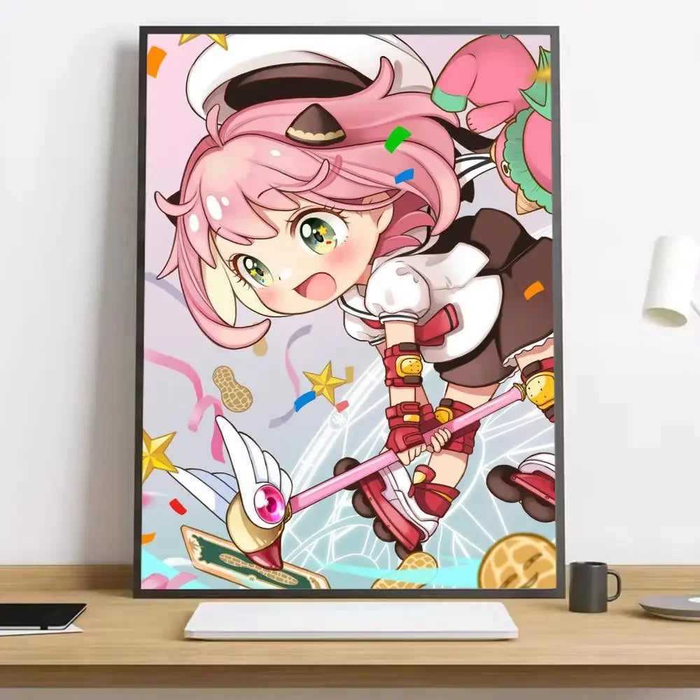 Spy x Family Anya HD Canvas Poster – Anime Wall Art Decor Anime Canvas Poster Qst