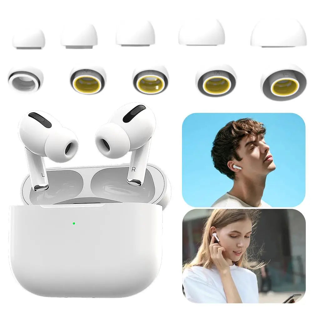 Silicone Replacement Ear Tips for AirPods Pro 3 – Soft Fit Replacement Ear Tips Qme