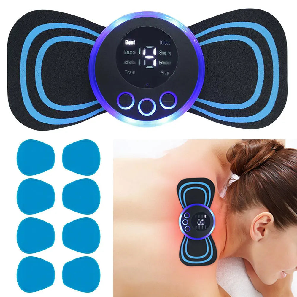Reusable Silicone Gel EMS Electrode Pads – 1 Pair Body Patches Electrode Gel Pads Qme