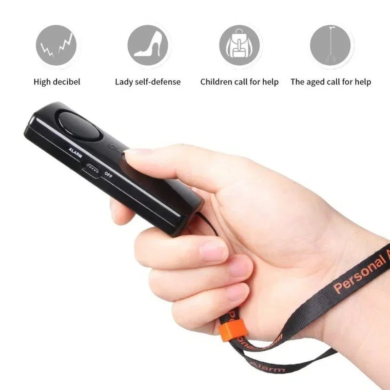 Personal Safety Alarm 120dB Emergency Keychain with LED Light Personal Safety Alarm Qme