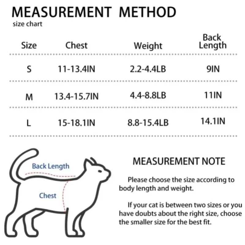 Soft Breathable Cat Recovery Suit – Anti-Lick Jumpsuit Cat Recovery Suit Qme