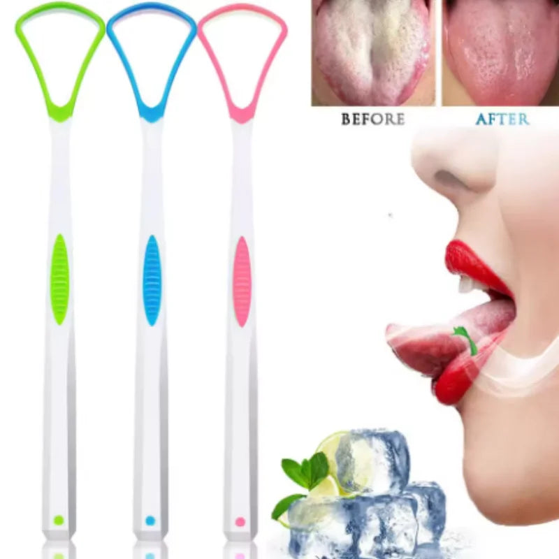 Silicone Tongue Scraper Oral Care Cleaner – 1/5/10 Pack Tongue Scraper Qme