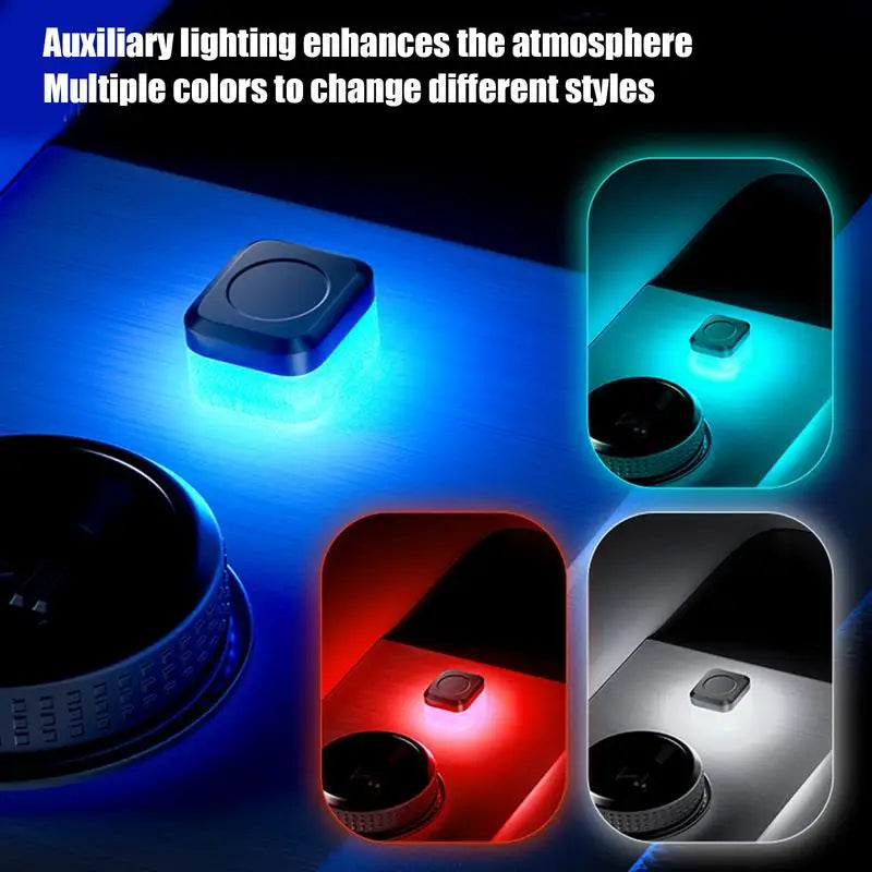 USB LED Car Interior Ambient Light – Multicolor Atmosphere Lamp Car Ambient Light Qst