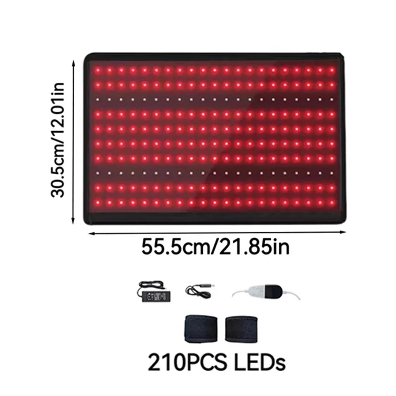 ZONGKUNG Red Light Therapy Belt 660nm 850nm – Neck Waist Knee Red Light Therapy Belt Qst 210PCS LEDs