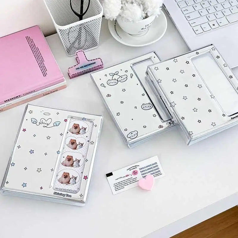 4-Grid Photo Album – Holds 40 Photo Strips & 20 4x6 Photos Photo Album Qst