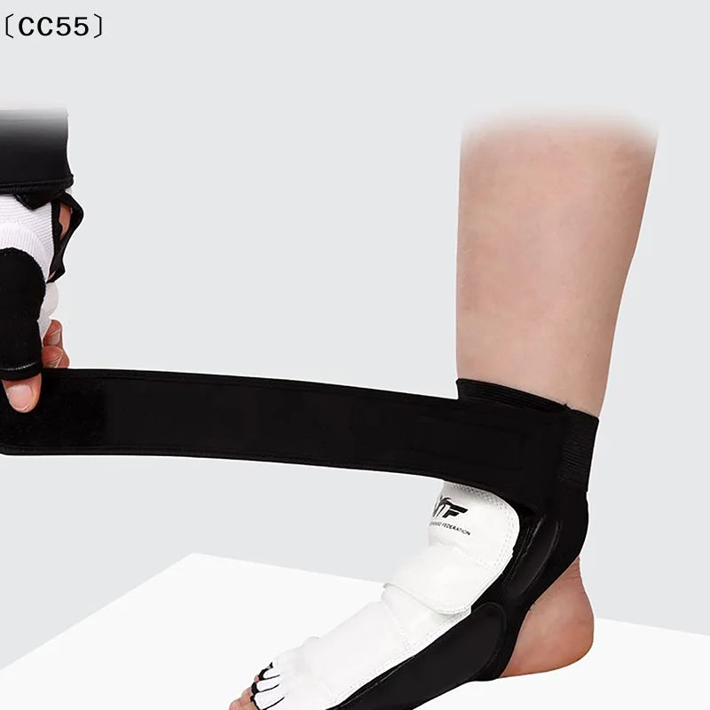 Taekwondo Leather Foot Guard – Sparring Ankle Protector Martial Arts Foot Guard Qst