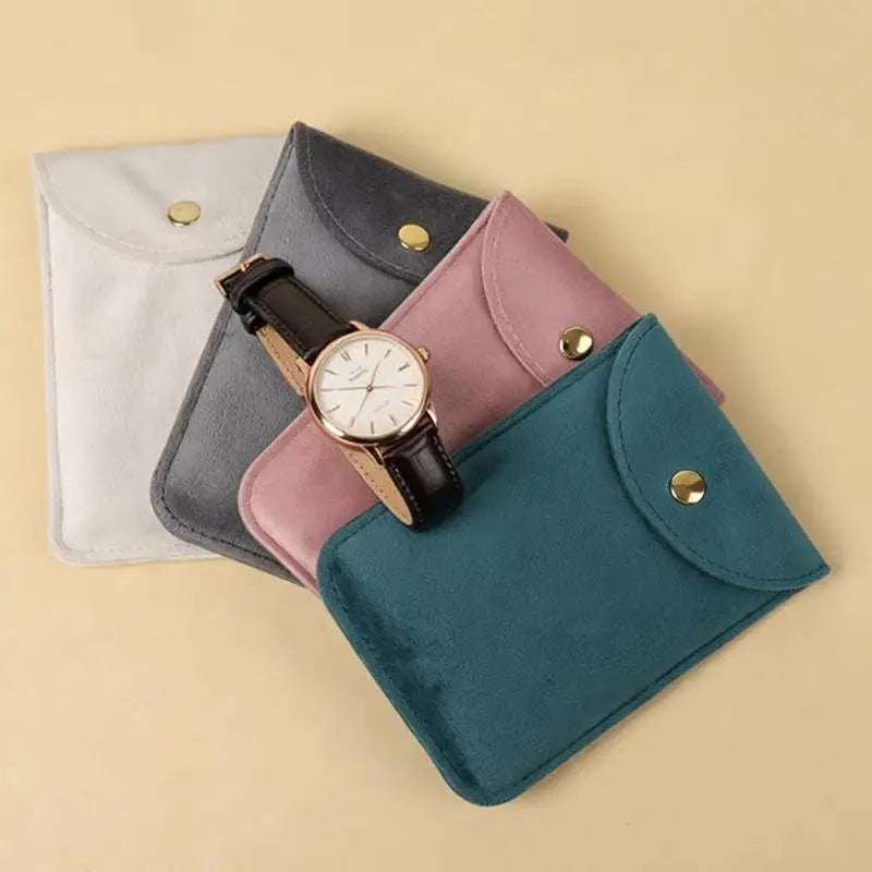 Velvet Watch Storage Pouch – Anti-Scratch Travel Bag Watch Storage Pouch Qst