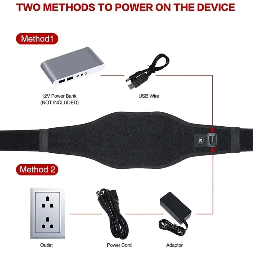 Red Infrared Light Therapy Belt 660nm 850nm – Body Wrap Timer Light Therapy Belt Qst