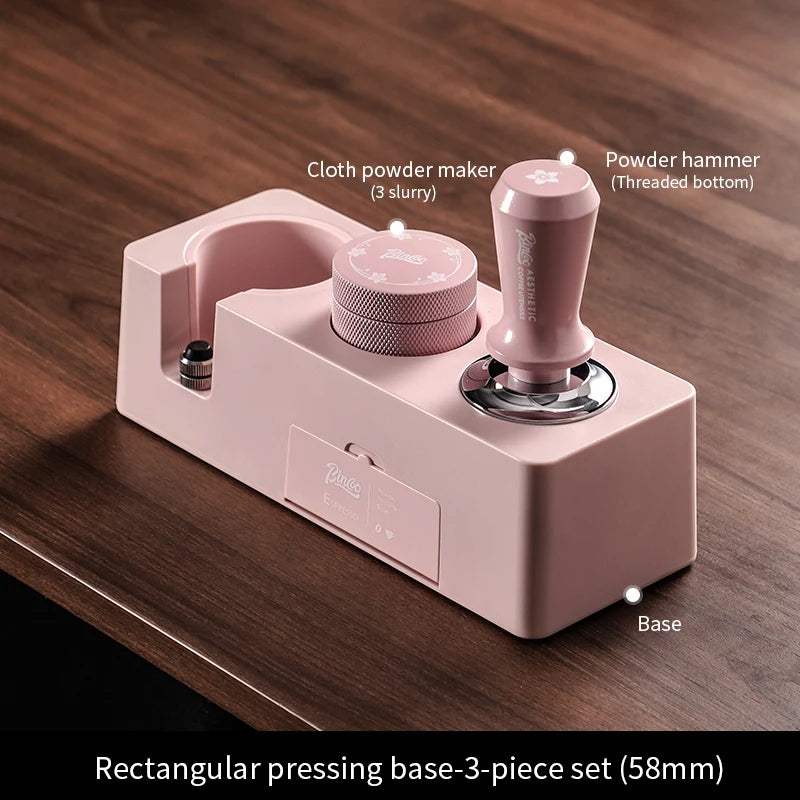 Bincoo Tamping Station 51/58mm Espresso Tamper Stand & Leveler Espresso Tamping Station Qst base-58-3pcs China Mainland