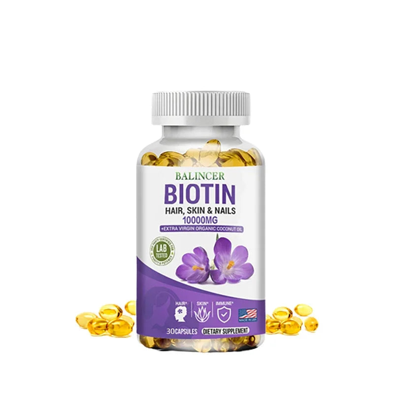 Balancer Biotin Supplement – Hair, Skin, Nails & Immune Support Biotin Supplement Qst 30 count-1 bottle