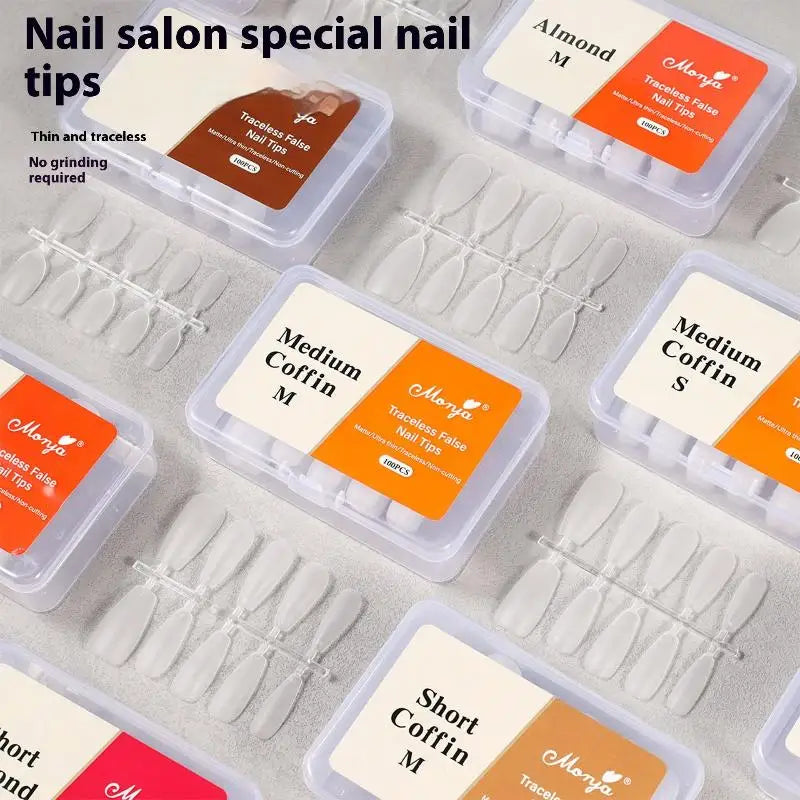 Thin Press-On Fake Nails DIY Easy Removal – 12 Colors Press-On Nail Set Qme