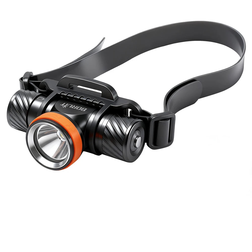 BORUiT HP1000 Diving Headlamp 1200LM IPX8 Waterproof LED Diving Headlamp Qst no battery