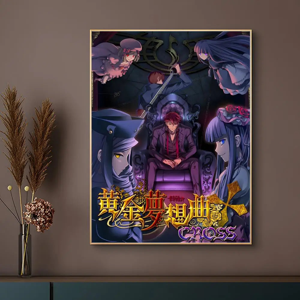 Umineko When They Cry Anime Poster – HD Canvas Wall Art Anime Canvas Poster Qst z3 20x30cm Unframed