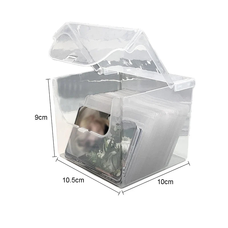 Desk Organizer Box for Photocards, Stickers & Stationery | Qme Desk Organizer Box Qme 10x10.5x9cm