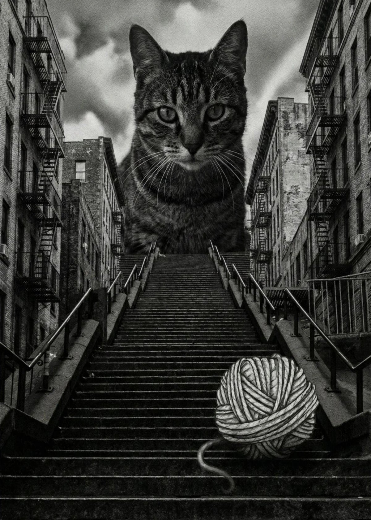 Quirky Cat Canvas Wall Art – Vintage Kitten Print Poster Canvas Wall Art Qst 3 40x60cm Unframed