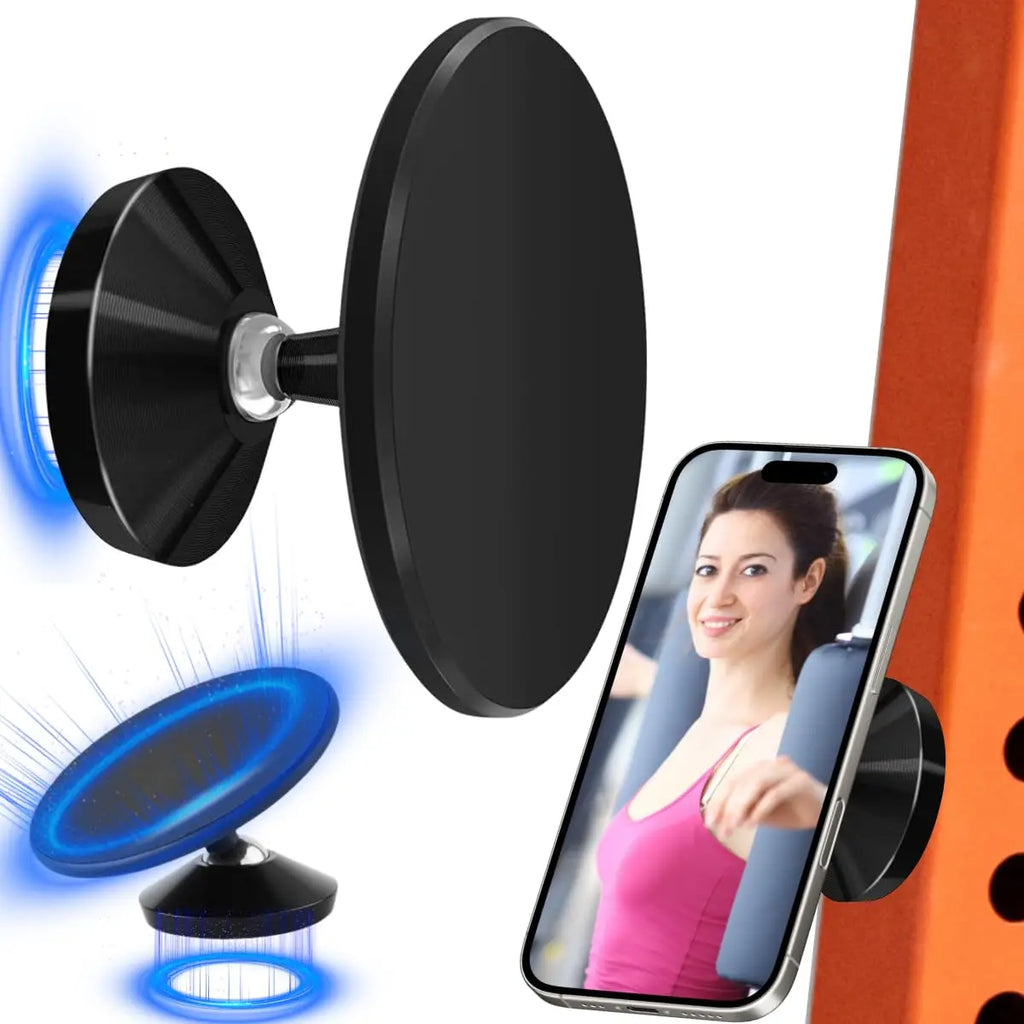 Gym Mate Magnetic Phone Mount | MagSafe Double-Sided Holder Magnetic Phone Mount Qme