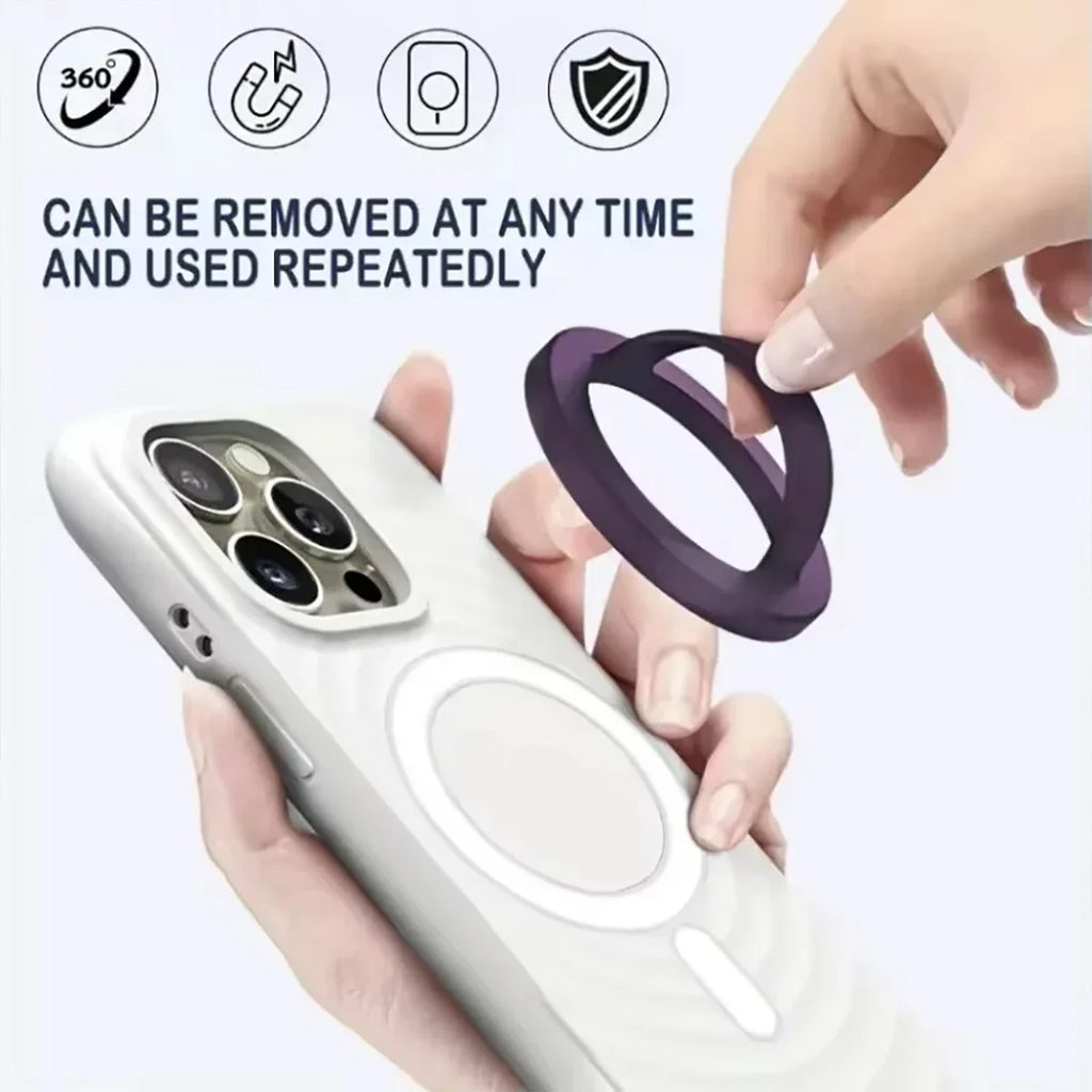 Silicone Magnetic Ring Buckle Universal Phone Holder Phone Ring Holder Qme
