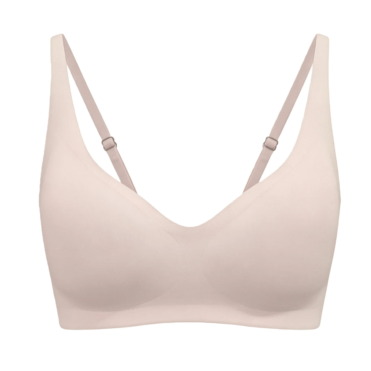 Women's Seamless Wireless Push-Up Bra – Deep V, 8 Colors S–3XL Wireless Push-Up Bra Qst Skin Color S