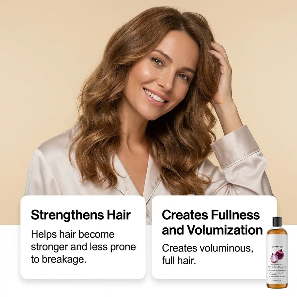 Red Onion Rosemary Shampoo – Scalp & Hair Growth 200ml Hair Growth Shampoo Qst