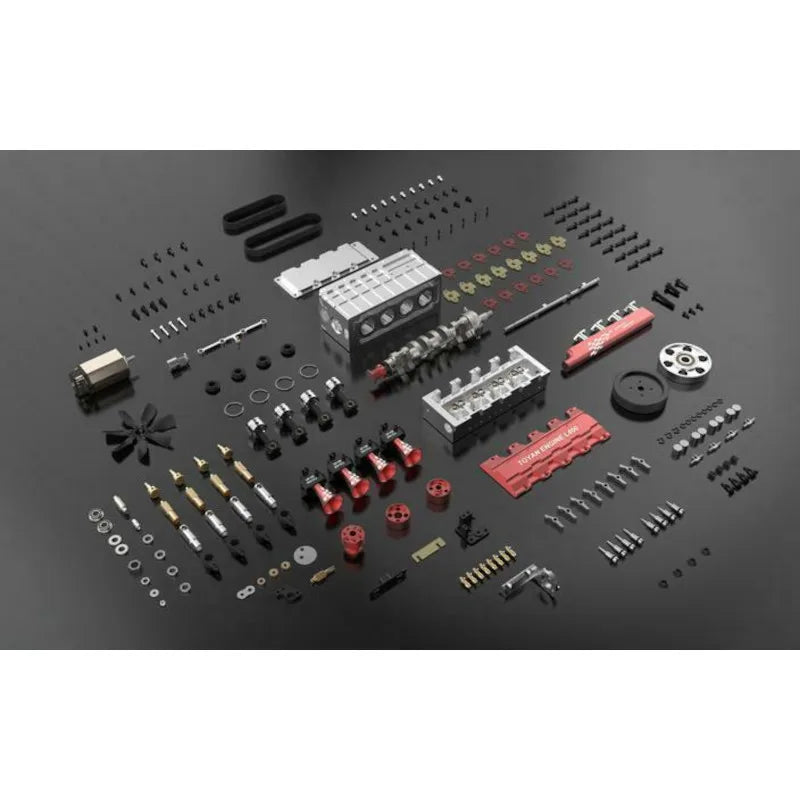 TOYAN FS-L400 Mini Four-Stroke Water-Cooled Nitro Engine Kit Model Engine Kit Qst