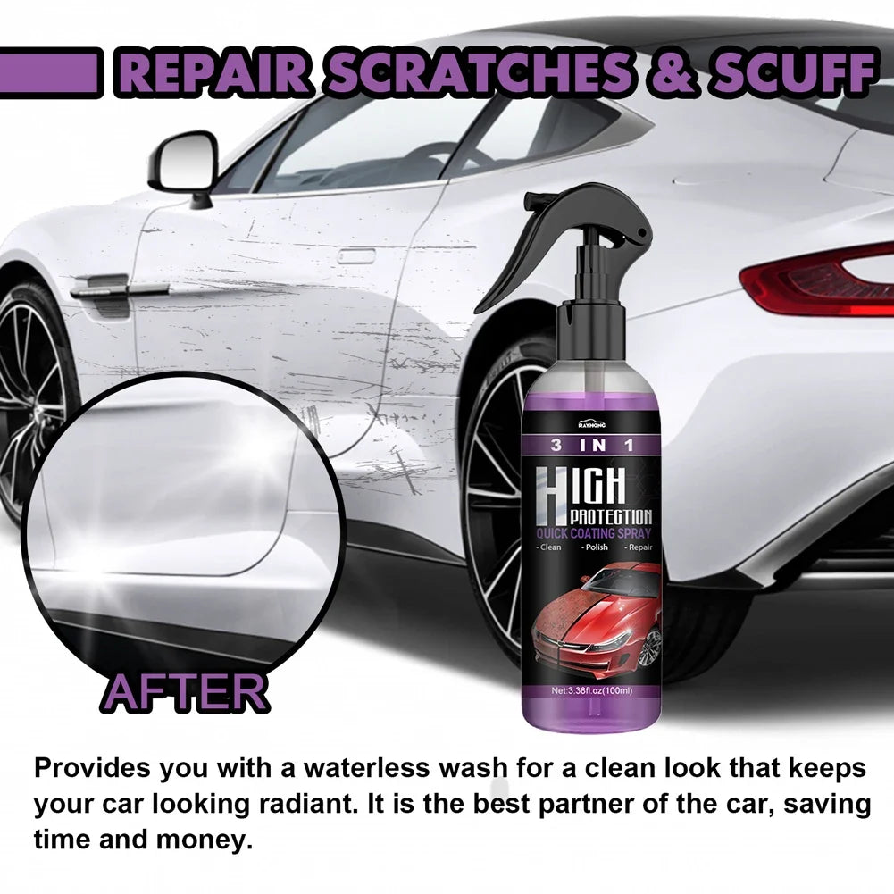 Nano Ceramic Coating Spray Wax – Car Polish & Scratch Care Ceramic Coating Spray Qme