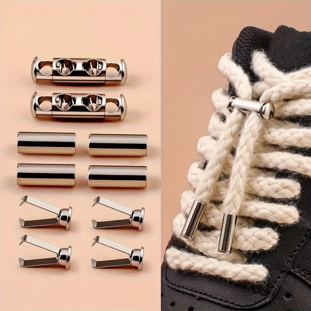 Spring Buckle Rope Lock Clips for Shoelaces, Hoodies & Cords Cord Lock Clips Qme