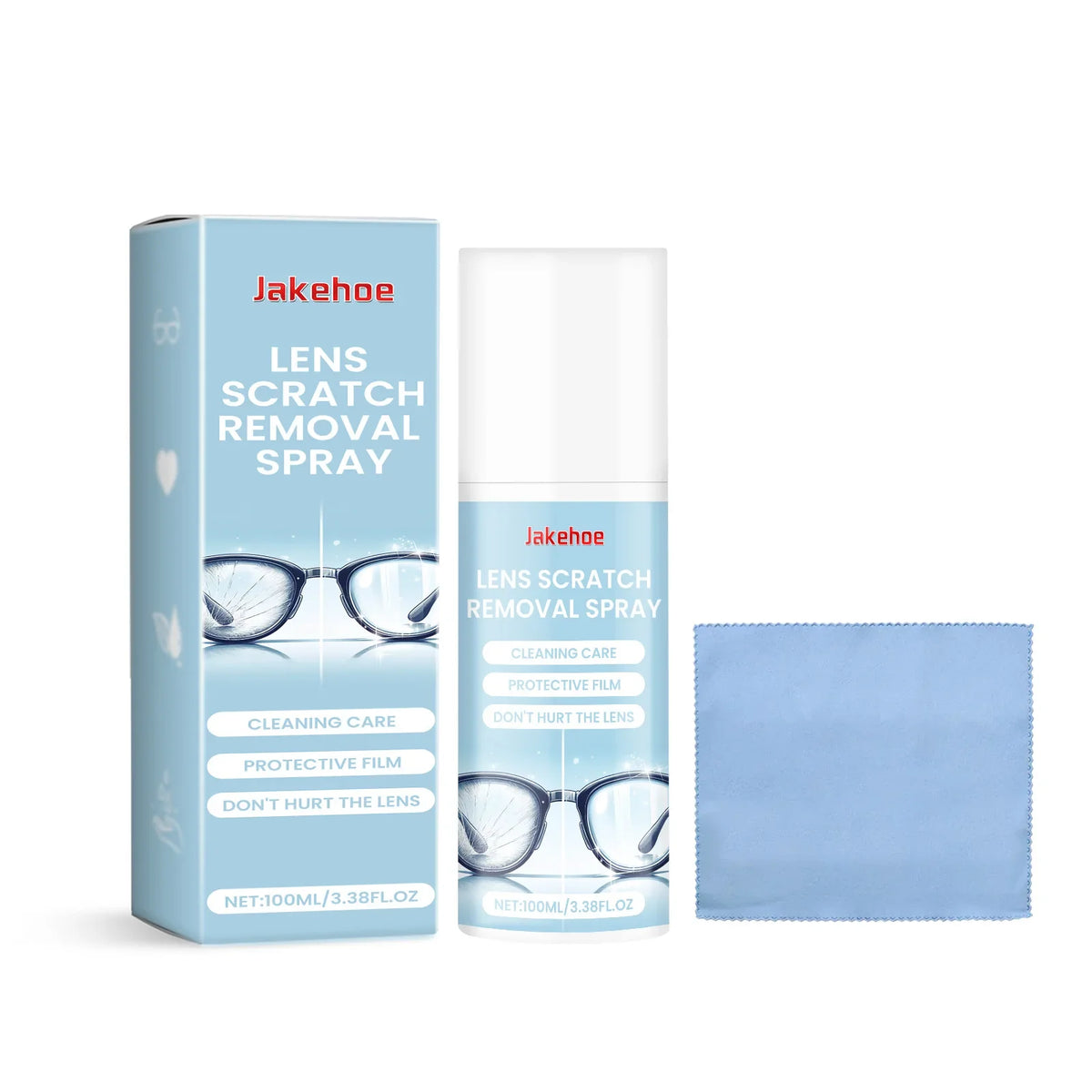 Eyeglass Cleaner Spray – Anti-Fog Lens Cleaner for Glasses Lens Cleaner Spray Qme 100ml Boxed Kit