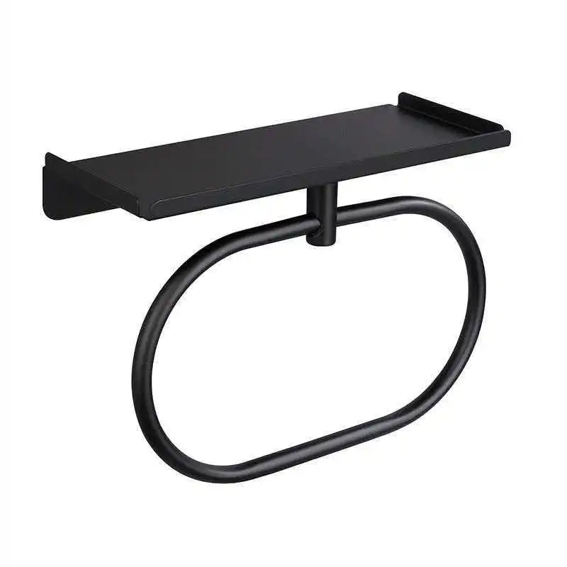 No-Drill Circular Stainless Steel Towel Ring Rack | Bathroom Bathroom Towel Ring Qme