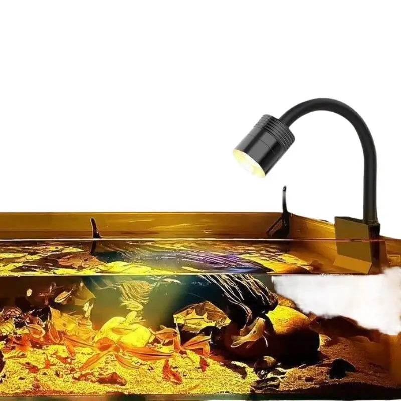 Zoomable 3W LED Fish Tank Lamp – Aquarium Spotlight Aquarium LED Lamp Qme