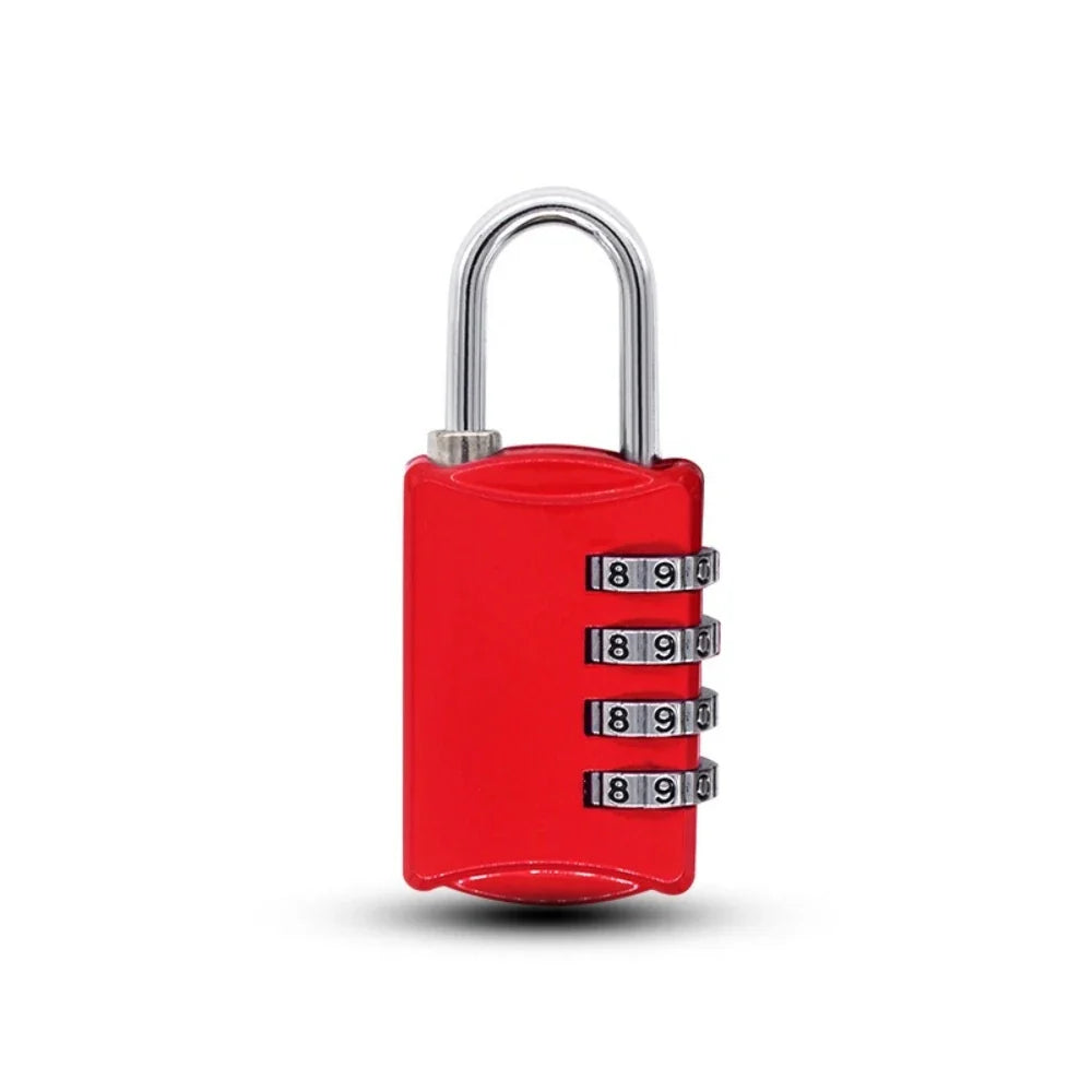 Zinc Alloy Combination Padlock – Gym, School & Toolbox Combination Padlock Qme Red-1pc