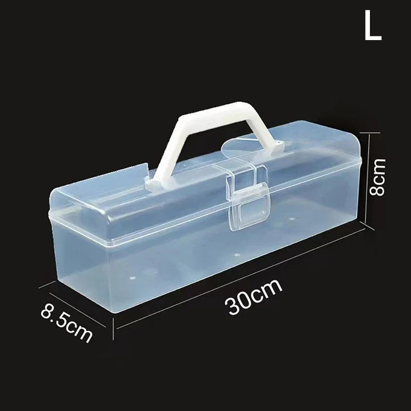 Reusable Plastic Bread Box with Handle – Toast & Pastry Holder Bread Storage Box Qme L
