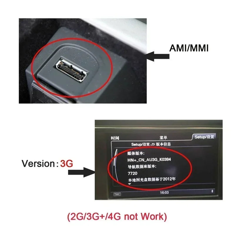 USB AUX MMI MDI AMI Audio Adapter Cable for Audi MMI 3G Car Audio Adapter Cable Qme