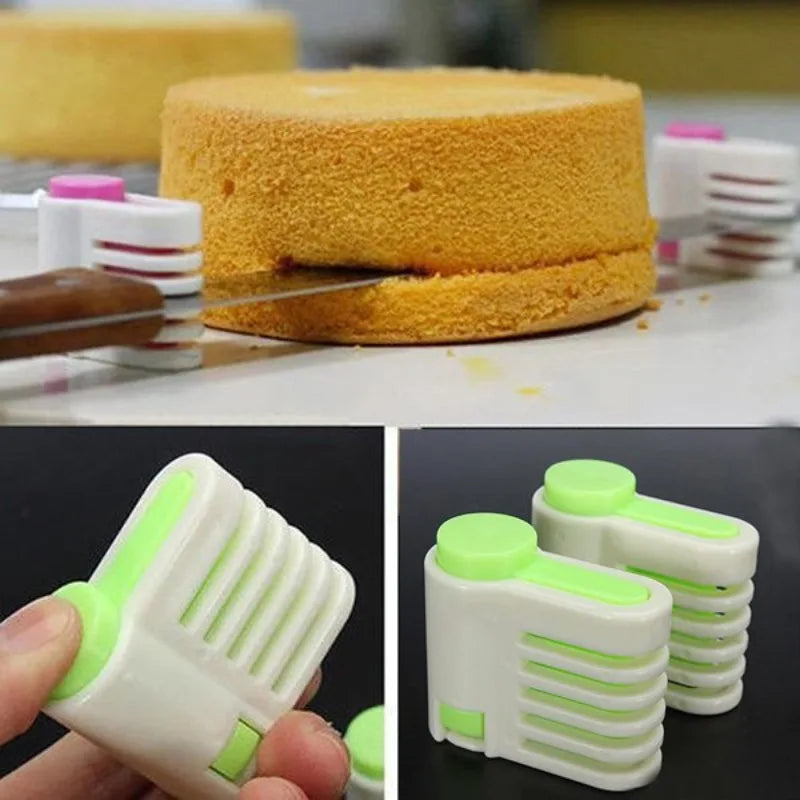 5-Layer Cake Slicer & Bread Leveler Tool Set – 2 Pcs Cake Slicer Set Qme Default Title