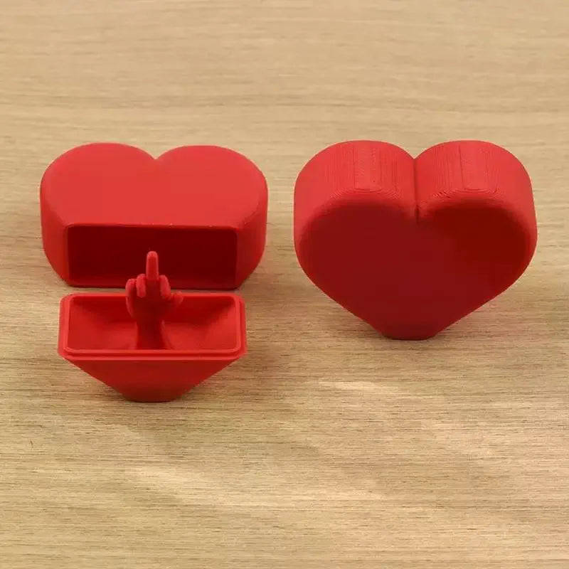 3D Printed Heart Shaped Surprise Prank Box | Novelty Gift Novelty Prank Box Qme