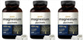 Magnesium Glycinate 500mg Veggie Capsules + Vitamin C, 240 Count Mineral Supplement Qst 240 Count (Pack of 3