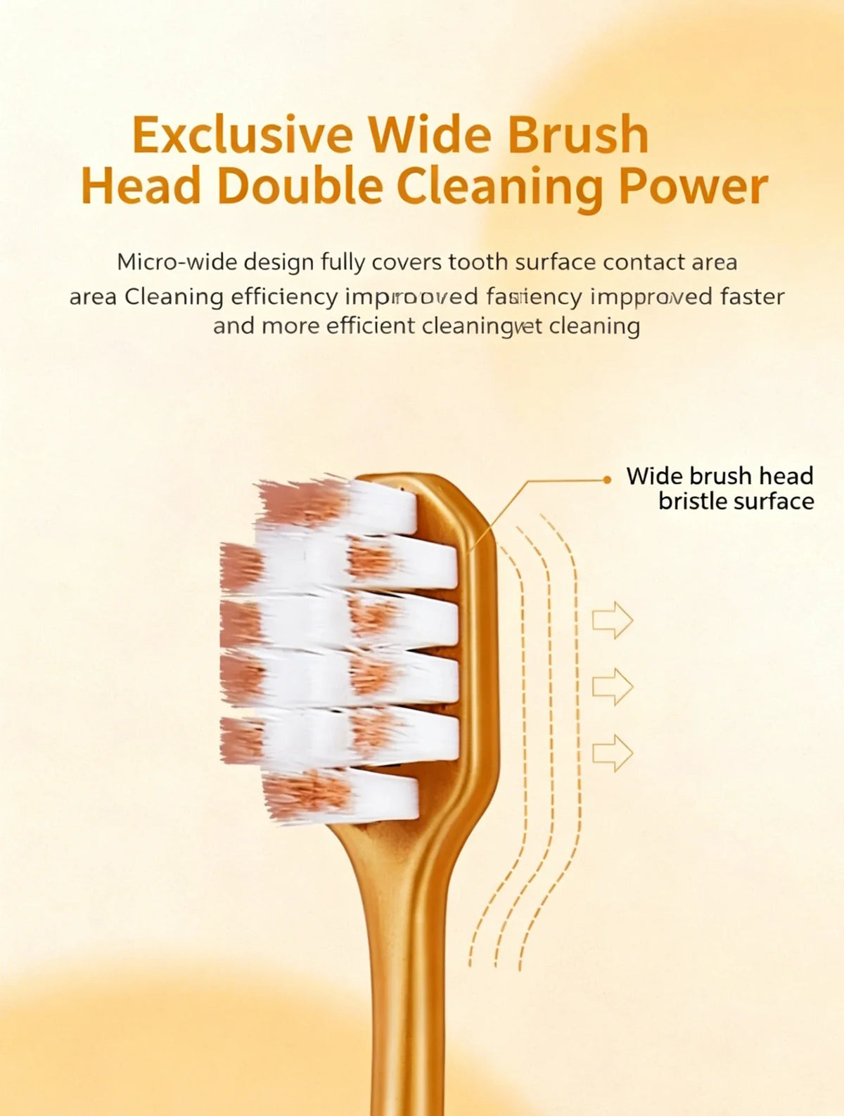 Adult Soft Bristle Wide Head Toothbrush – 6 Pack Manual Toothbrush Qme