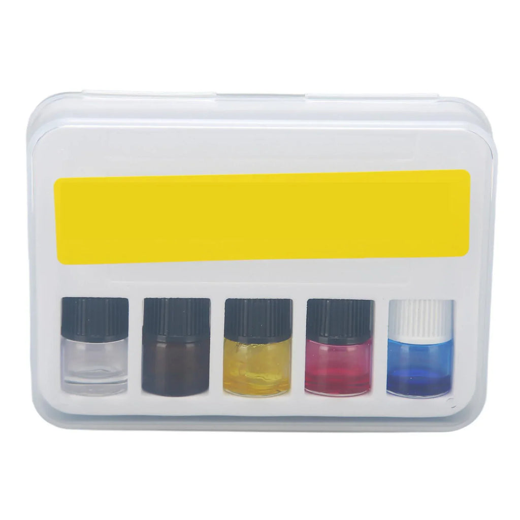 5-Piece Watch Synthetic Lubricating Oil Set for Watchmakers Watch Repair Tool Kit Qme